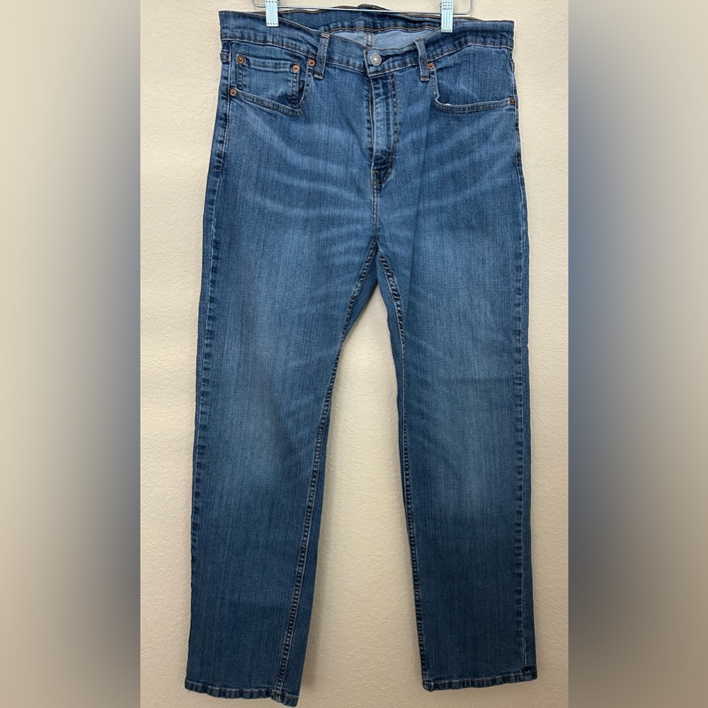 Levi's Men's 559 Relaxed Straight Fit Jeans 36x32 Steely Blue Stretch Denim